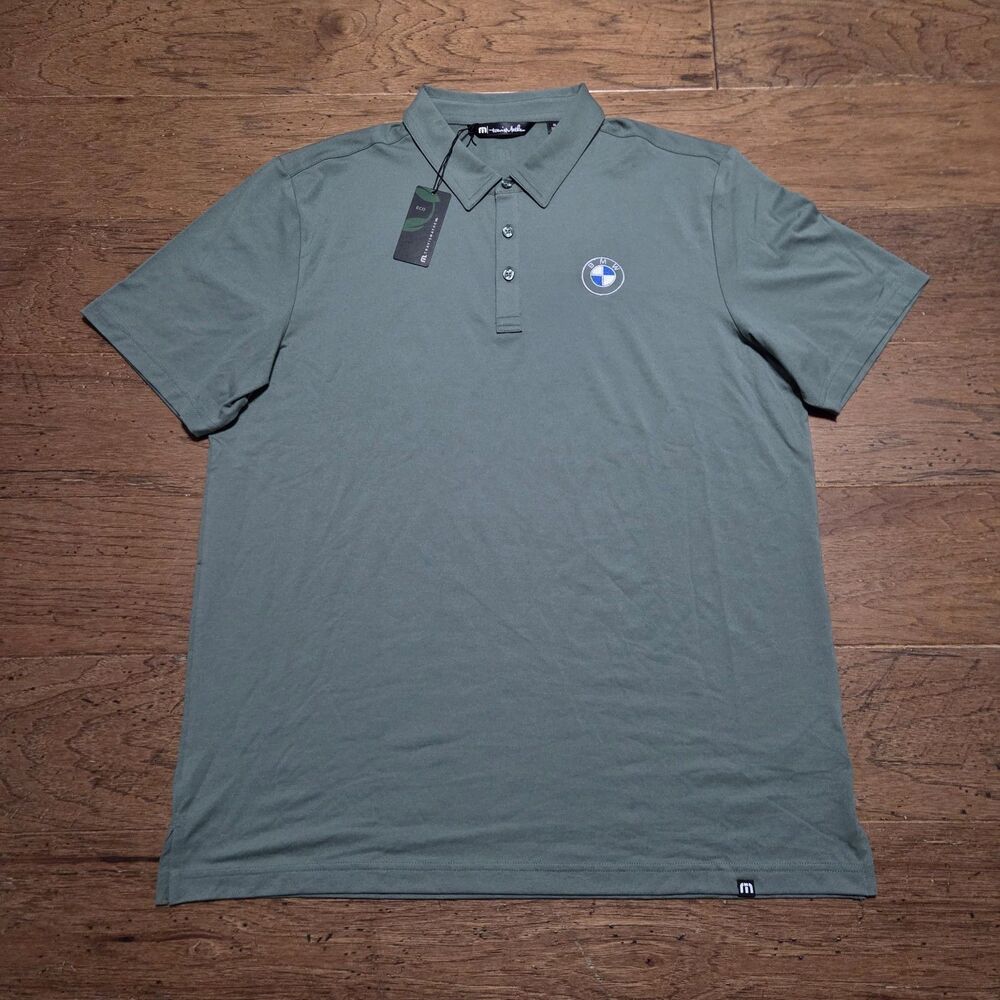 New Travis Mathew BMW Golf Performance Polo XL Green